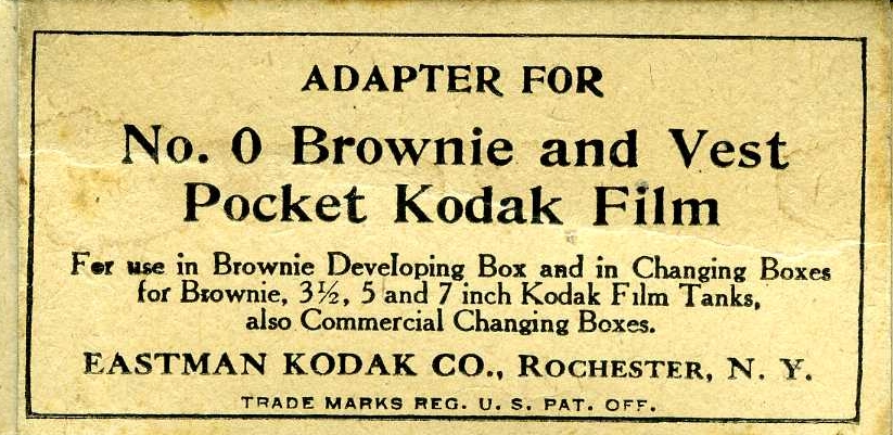 Kodak - N° 2 Brownie developing box adapter