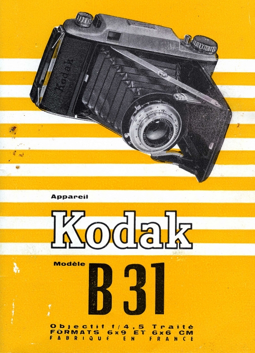 Appareil Photo Vintage Kodak B31 - Métal Et Plastique Gris - #B913 - Occasion