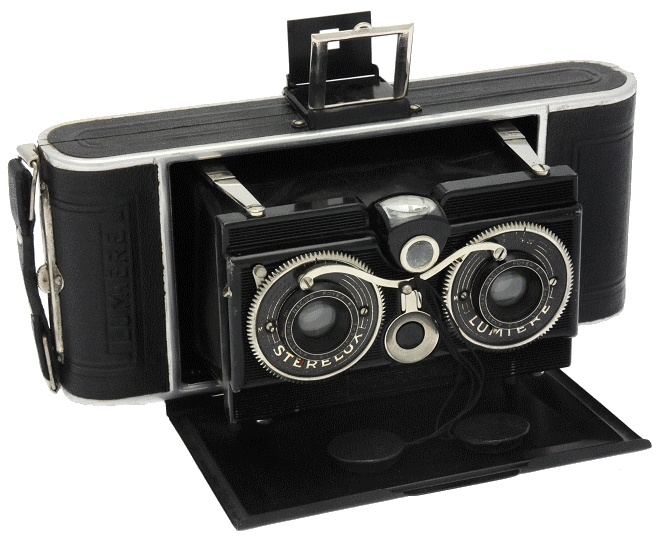 Appareil Photo Stéréoscopique Lumière Stérélux Modèle I – À Soufflet, état Correct