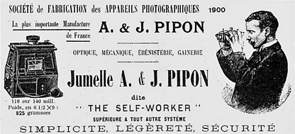 Pipon Alexandre & Jules - The Self Worker 9 x 12 publicité